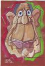 Cartoon: Picasso (small) by zed tagged picasso,spain,france,paris,quernica,portrait,caricature