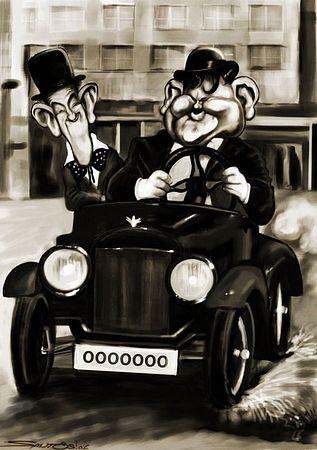 Cartoon: Laurel and  Hardy (medium) by Caricaturas tagged laurel,and,hardy