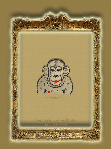 Cartoon: the ape in history-no.2-eve (medium) by schmidibus tagged abel,kain,stammeltern,genesis,bibel,schöpfung,ursprung,affe,mensch,versuchung,apfel,schlange,adam,gott,paradies,mutter,eva