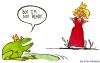 Cartoon: The unprepared frog (small) by Frits Ahlefeldt tagged prince frog princess ferrytale love illustration pond story engagement
