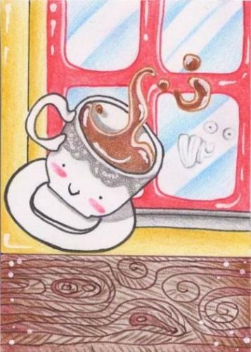 Cartoon: little chocolate (medium) by Metalbride tagged traiding,card