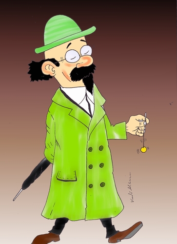Cartoon: Professor Bienlein (medium) by kader altunova tagged tenten,tim,bienlein,professor