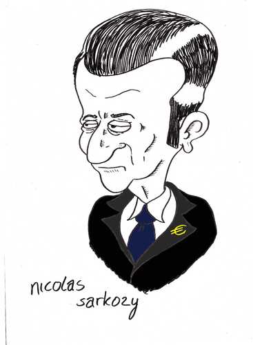 Cartoon: sarkozy (medium) by kader altunova tagged sarkozy