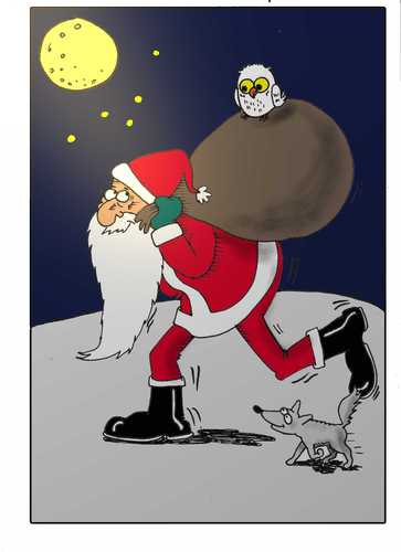 Cartoon: weihnachtsmann (medium) by kader altunova tagged weihnachten,weihnachtsmann,nikolaus