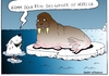 Cartoon: eisbär (small) by kader altunova tagged eisbär,walross,ozean,eis,eisberg,nordpol,kalt