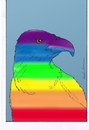 Cartoon: regenbogen adler (small) by kader altunova tagged regenbogen,adler,himmel,regen,sonne,violett,blau,grün,gelb,orange,rot