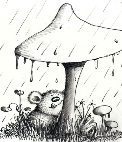 Cartoon: Bär Im Regen (medium) by Jupp tagged jupp,pilz,regen,bär,bomm