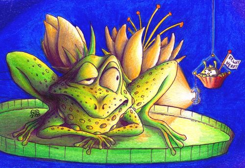 Cartoon: Frosch ET (medium) by Jupp tagged frosch,frog,alien