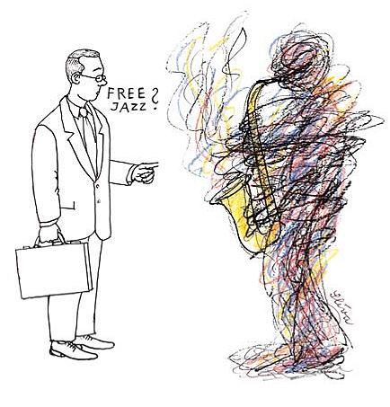 Cartoon: Free Jazz (medium) by Jiri Sliva tagged free,jazz