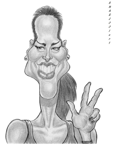 Cartoon: Ana Ivanovic (medium) by shar2001 tagged caricature,ana,ivanovic