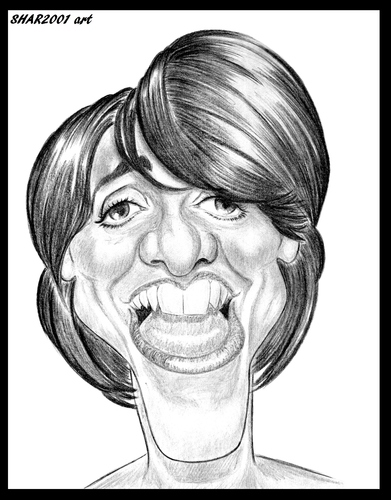 Cartoon: Florence Foresti (medium) by shar2001 tagged caricature,florence,foresti