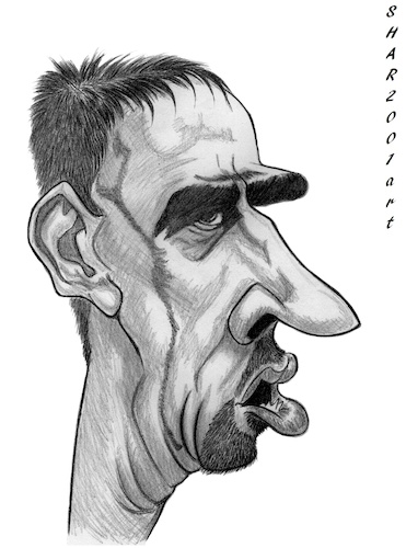 Cartoon: Franck Ribery (medium) by shar2001 tagged caricature,franck,ribery