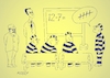 Cartoon: Education (small) by kozyurt tagged math2022,prison,prisoner,teacher