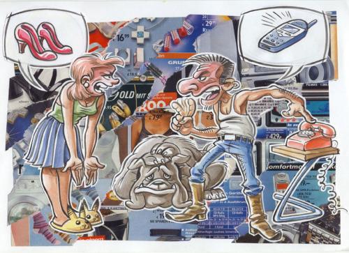 Cartoon: Konsum 3 (medium) by herr Gesangsverein tagged konsum