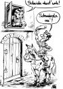 Cartoon: Scheide duat weh (small) by herr Gesangsverein tagged scheide