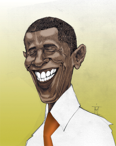 Cartoon: Barack Obama (medium) by Mattia Massolini tagged barack,obama