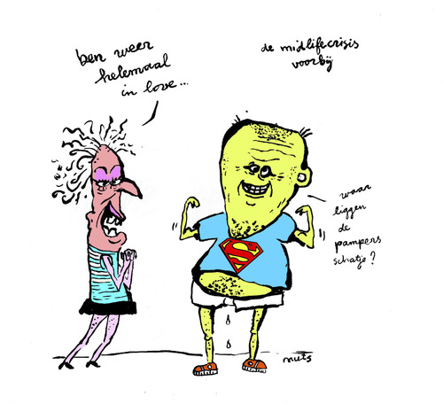 Cartoon: in love after the midlifecrisis (medium) by studionuts tagged cartoon