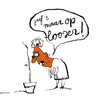 Cartoon: give it up looser!! (small) by studionuts tagged cartoons