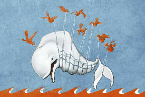 Cartoon: Fail Whale (medium) by ATELIER TOEPFER tagged failwhale,twitter,fail,whale,wal,socialmedia,socialweb,community