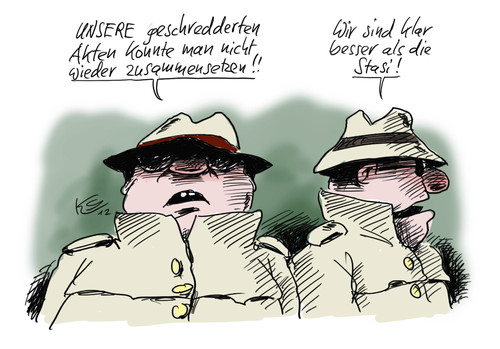 Cartoon: Besser! (medium) by Stuttmann tagged nsu,verfassungsschutz