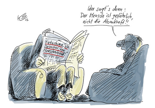 Cartoon: Desaster (medium) by Stuttmann tagged japan,akw,atomkraft,fukushima