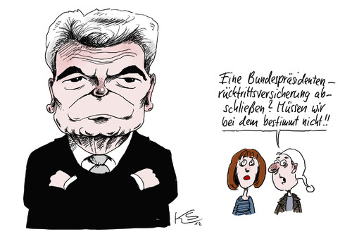 Cartoon: Gauck (medium) by Stuttmann tagged bundespräsident,gauck