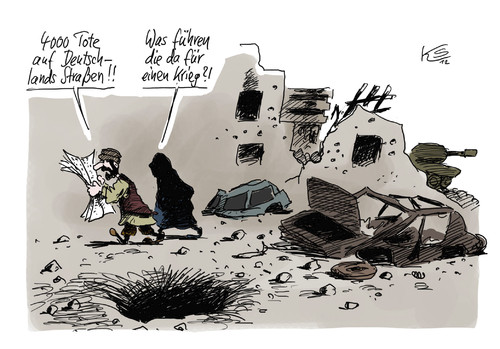 Cartoon: Krieg (medium) by Stuttmann tagged straßenverkehr,unfälle,unfalltote