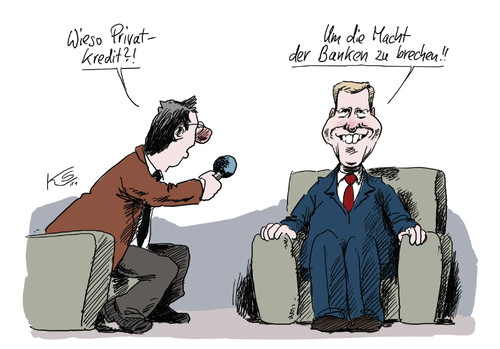 Cartoon: Privatkredit (medium) by Stuttmann tagged privatkredit,wulff