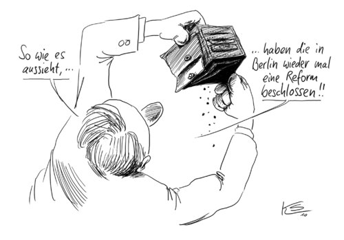 Cartoon: Reformen (medium) by Stuttmann tagged reformen,reformen,erform