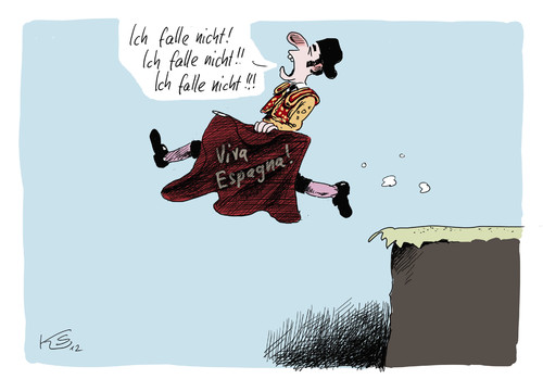 Cartoon: Spanien (medium) by Stuttmann tagged eurokrise,spanien