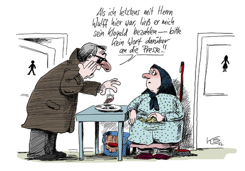 Cartoon: Wulff (medium) by Stuttmann tagged wulff