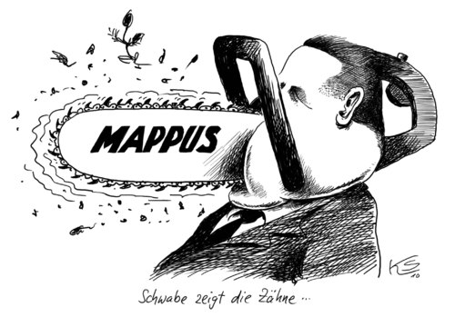 Cartoon: Zähne (medium) by Stuttmann tagged stuttgart,21,bahnhof,mappus,stuttgart 21,bahnhof,mappus,schwaben,stuttgart,21
