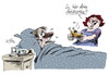 Cartoon: Antibiotika (small) by Stuttmann tagged hähnchenfleisch,antibiotika,keime