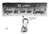 Cartoon: Ernsthaft (small) by Stuttmann tagged linke,ernst,banken,gier