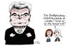 Cartoon: Gauck (small) by Stuttmann tagged gauck,bundespräsident