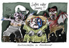 Cartoon: Halloween (small) by Stuttmann tagged koalitionstreffen,halloween