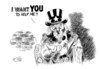 Cartoon: I want you (small) by Stuttmann tagged usa,hilfe,finanzen,krise,sam