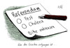 Cartoon: Referendum... (small) by Stuttmann tagged griechenland,referendum