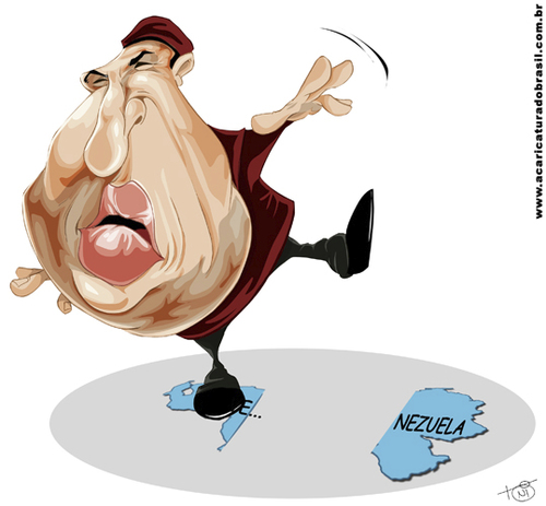 Cartoon: Hugo Chavez (medium) by Toni DAgostinho tagged charge