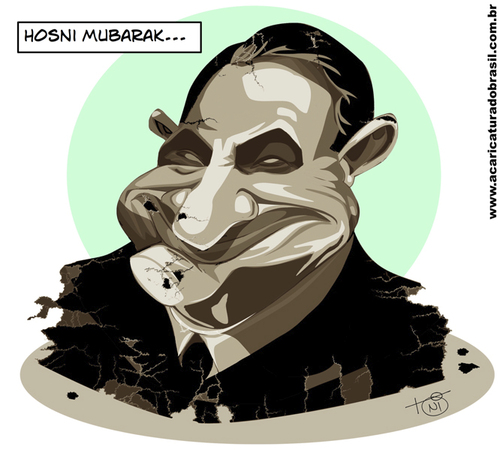 Cartoon: Mubarak (medium) by Toni DAgostinho tagged mubarak