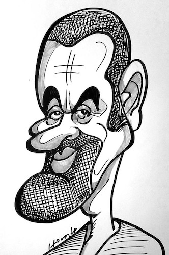 Cartoon: George Michael (medium) by horate tagged singer