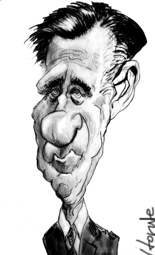 Cartoon: Mitt Romney (medium) by horate tagged politic