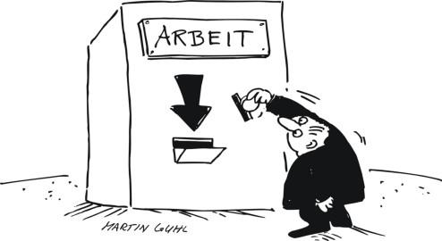 Cartoon: arbeit automat arbeitslos (medium) by martin guhl tagged arbeit,automat,arbeitslos,martin,guhl