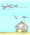 Cartoon: drohne krieg fliegen bombe milit (small) by martin guhl tagged karikatur,drohne,krieg,fliegen,bombe,militaer,armee