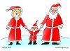 Cartoon: weihnacht mann frau kind ehe zwa (small) by martin guhl tagged weihnacht,mann,frau,kind,ehe,zwang,erziehung
