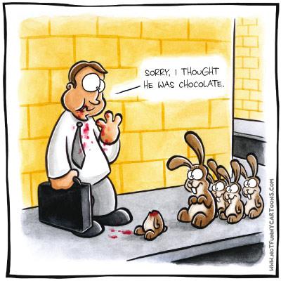 Cartoon: SORRY (medium) by NOTFUNNY tagged easter,rabbit,bunny