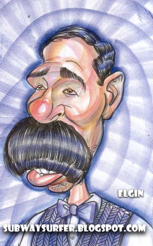 Cartoon: man with the mustache (medium) by subwaysurfer tagged cartoon,caricature,man