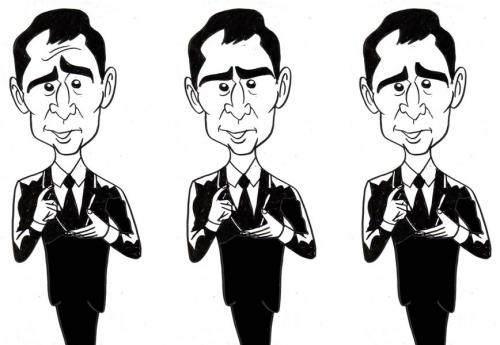 Cartoon: Ron Serling Caricature (medium) by subwaysurfer tagged caricature,cartoon