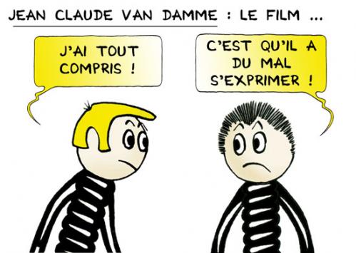 Cartoon: JC VAN DAMME (medium) by chatelain tagged humour,blague,chatelain