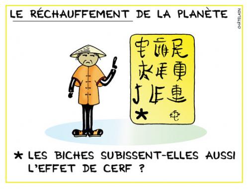 Cartoon: L effet de cerf (medium) by chatelain tagged humour